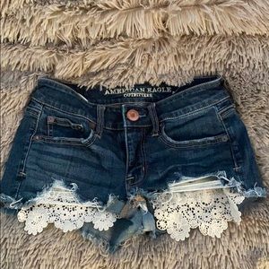 American eagle denim shorts